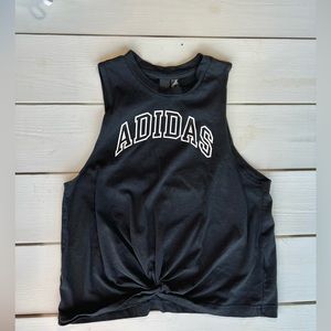 ADIDAS Black Logo Workout Tank Top Size Small